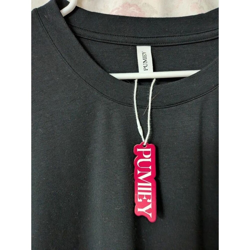 2XL Black Long Sleeve Crewneck Top A091